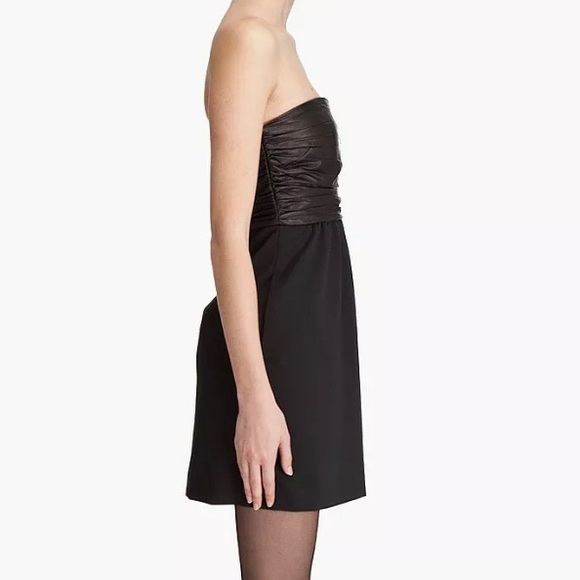 Theory Amandie Black Strapless Dress - Picture 4 of 8